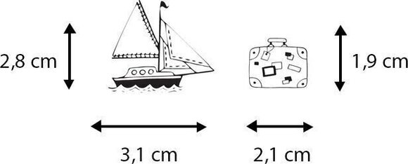 Razítko Aladine 03746 Sada razítek 46 ks-Cestování - 5