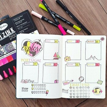 Razítko Aladine 03746 Sada razítek 46 ks-Cestování - 9