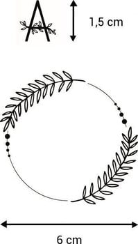 Pečat Aladine 03751 Set za brtvljenje 39 kom-Cvjetna abeceda i vijenci - 4