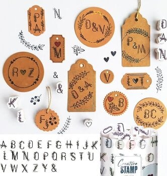 Pečat Aladine 03751 Set za brtvljenje 39 kom-Cvjetna abeceda i vijenci - 6