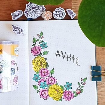 Pečat Aladine 03751 Set za brtvljenje 39 kom-Cvjetna abeceda i vijenci - 10