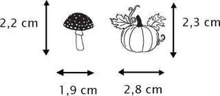 Ștampila pentru copii Aladine Stampo Set de sigilare 50 Bucăți-Toamnă - 1