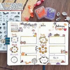 Ștampila pentru copii Aladine Stampo Set de sigilare 50 Bucăți-Toamnă - 2