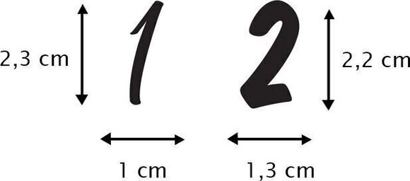 Печат Aladine Stampo Комплект за уплътняване 45 бр.-Числа - 2