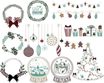 Štampiljka Aladine 03974 Komplet Žigov Božični Okraski 71 Kosov - 2