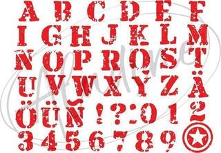 Stempel Aladine Stampo Zegelset 45-Alfabet - 1