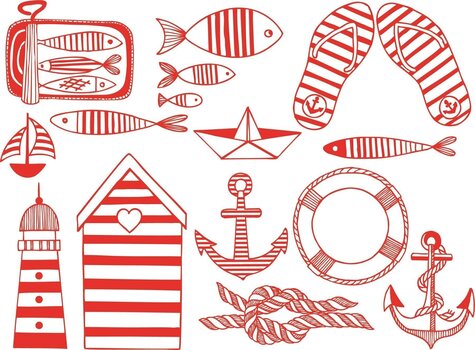 Печат Aladine Stampo Комплект за уплътняване 13-Марина - 2