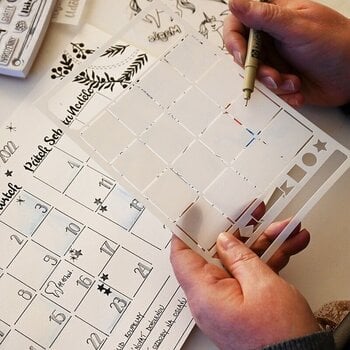 Šablona Aladine 03967 Šablona 19 x 13 cm Kalendář - 3