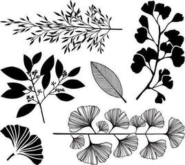 Печат Aladine Stampo Комплект за уплътняване 6 бр.-Растения - 1