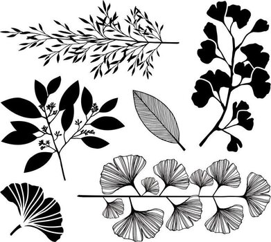 Печат Aladine Stampo Комплект за уплътняване 6 бр.-Растения - 2