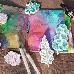 Печат Aladine Stampo Комплект за уплътняване 6 бр.-Растения - 2