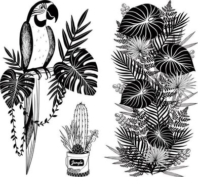 Печат Aladine Stampo Комплект за уплътняване 3 бр.-Тропически - 2