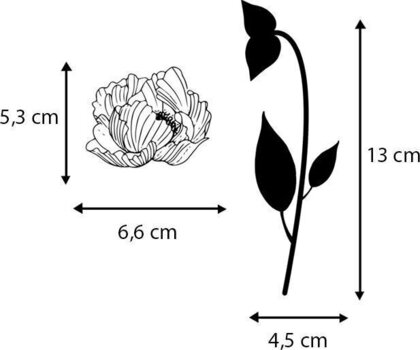 Печат Aladine Stampo Комплект за уплътняване 8 бр.-Букет - 5