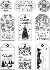 Pečat Aladine 55038 Сет за заптивање 9 Ком-Божићне Етикете Са Именима - 1