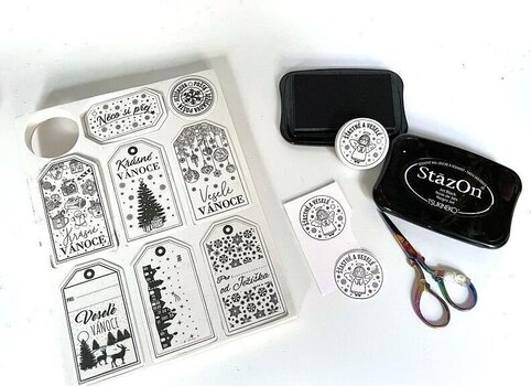 Печат Aladine 55038 Комплект за уплътняване 9 бр.-Коледни етикети с имена - 5