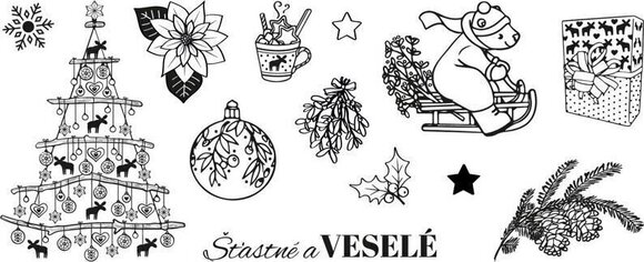 Ștampila pentru copii Aladine Stampo Noël Set de sigilare 13-Crăciunul Nordic - 2