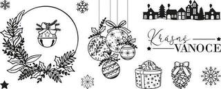 Pečat Aladine Stampo Noël Сет за заптивање 12-Срећан Божић - 1