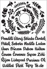 Szablon Aladine 55414 Szablon 19 x 13 cm Wieńce, miesiące i dni - 1