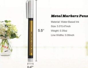 Flomasteris Aladine Permanent Markers Silver - 2