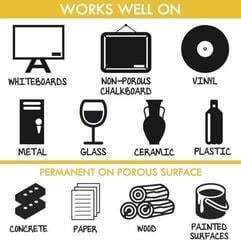 Flomasteris Aladine Permanent Markers Silver - 4