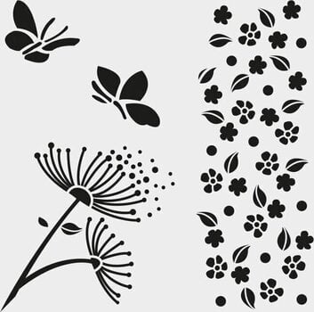 Šablon Aladine Deco Шаблон 15 x 15 cm Букет - 6