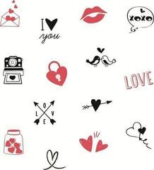 Печат Aladine Stampo Bocal Комплект за уплътняване 14 бр.-Сърца - 1