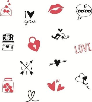 Štampiljka Aladine Stampo Bocal Komplet tesnil 14 Kosov-Srca - 2