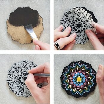 Dot Work Aladine 85499 Komplet s točkama Mandala 3 10 cm - 5