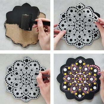 Dot Work Aladine 85502 Komplet s točkama Mandala 2 20 cm - 5