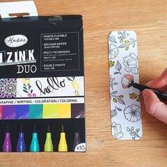 Flomasteris Aladine Izink Duo 10 Colors - 7