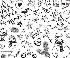 Печат Aladine Stampo Minos Комплект за уплътняване 32 бр.-Чешка Коледа - 1