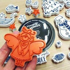 Печат Aladine Stampo Minos Комплект за уплътняване 32 бр.-Чешка Коледа - 3