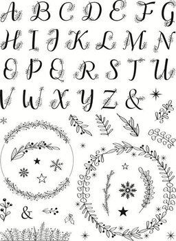 Pečat Aladine 03755 Сет за заптивање 54 Ком-Божићна Азбука - 2