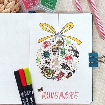 Razítko Aladine 03756 Sada razítek 39 ks-Veselé Vánoce - 3