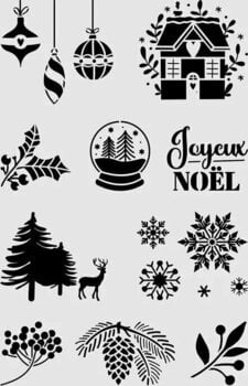 Šablon Aladine Pochoior Deco Шаблон Божићни Мотиви - 2