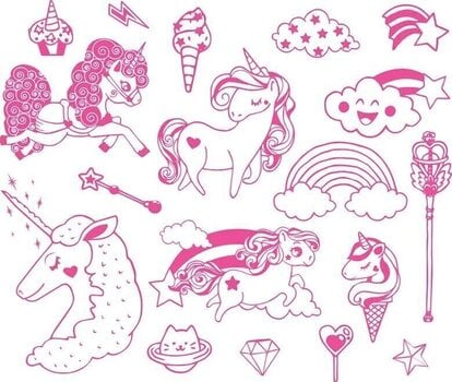 Pečat Aladine Stampo Minos Сет за заптивање 18 Ком-Једнорози - 2