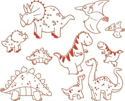 Pečat Aladine Stampo Minos Set za brtvljenje 10 kom-Dinosauri - 2