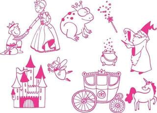 Печат Aladine Stampo Minos Комплект за уплътняване 10 бр.-Приказен свят - 1