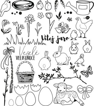 Печат Aladine Stampo Minos Комплект за уплътняване 43 бр.-Пролет и Великден - 2