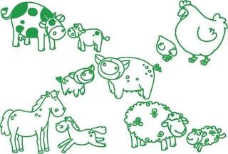 Pečat Aladine Stampo Minos Set za brtvljenje 10 kom-Kućni ljubimci - 1