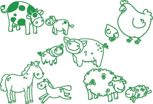 Pečat Aladine Stampo Minos Set za brtvljenje 10 kom-Kućni ljubimci - 2