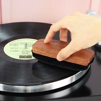 Pennello per dischi LP Muziker Vinyl Record Wooden Handle Brush Spazzola - 7