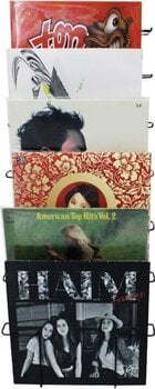 Namještaj za LP ploče Muziker 12inch Metal record shelf 8-9pcs Stalak Black - 4