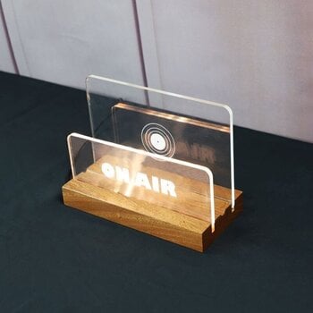 Namještaj za LP ploče Muziker Now Playing Vinyl Record Album Display Stand with Acrylic board Stalak Natural - 7