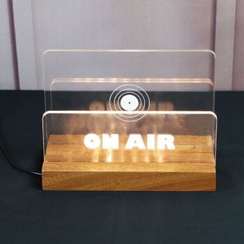 Namještaj za LP ploče Muziker Now Playing Vinyl Record Album Display Stand with Acrylic board Stalak Natural - 8