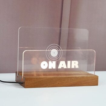 Namještaj za LP ploče Muziker Now Playing Vinyl Record Album Display Stand with Acrylic board Stalak Natural - 9