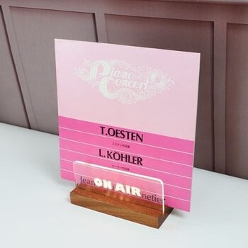 Namještaj za LP ploče Muziker Now Playing Vinyl Record Album Display Stand with Acrylic board Stalak Natural - 12