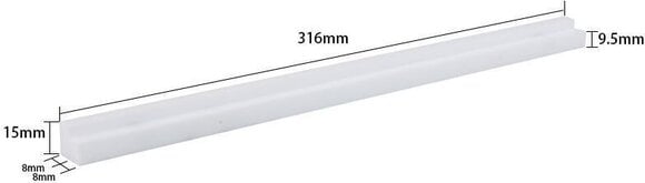 Seinale paigaldatud vinüülplaatide hoidja Muziker MUZR65GWhite Seinale paigaldatud vinüülplaatide hoidja White - 3