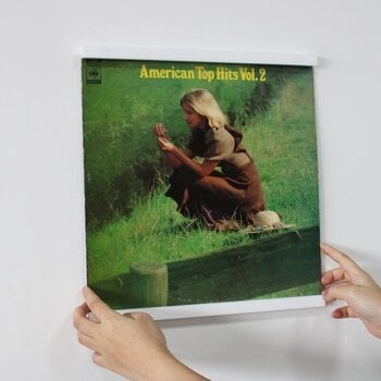 Seinale paigaldatud vinüülplaatide hoidja Muziker MUZR65GWhite Seinale paigaldatud vinüülplaatide hoidja White - 6