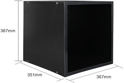 Box für LP-Platten Muziker Vinyl Records Cube Case Box für LP-Platten Black - 3